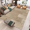 Realistic Wood Texture Carpet for Living Room Rustic Design Indoor Home Decor Large Area Rug Non Slip Floor Mat for Natural Home