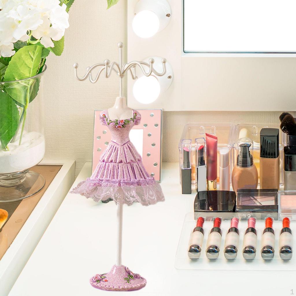 Display Stand Necklace Jewelry Holder Earring Bracelet Rings Organizer