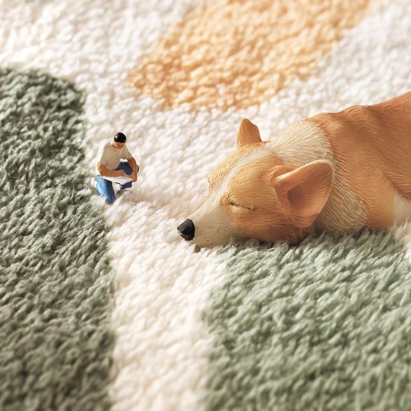 Bathroom Mat Soft Plush Small Carpet Non-Slip Microfiber Doormat
