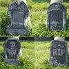 4 Pezzi Halloween Schiuma RIP Cimitero Lapide Decorazione Scheletro Tomba Casa Infestata Festa Scherzo Oggetto di Scena Cortile Esterno Decorazioni per la Casa