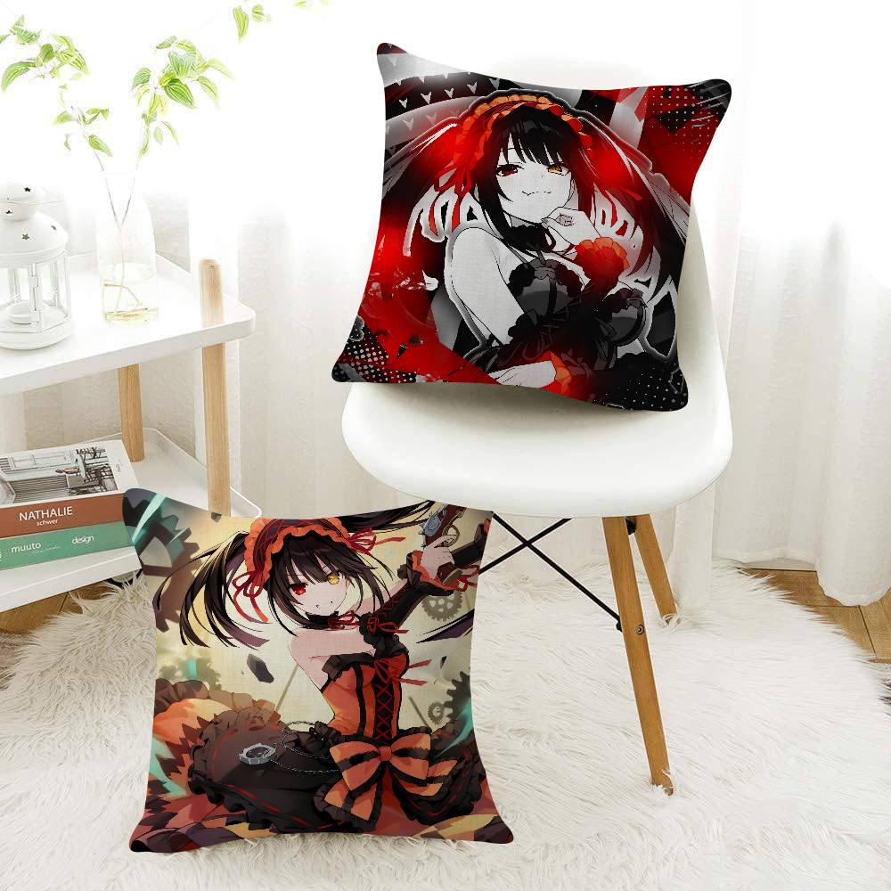 Anime DATE A LIVE Cushion Cover Car Throw Pillow Case For Sofa Car Christmas Gift