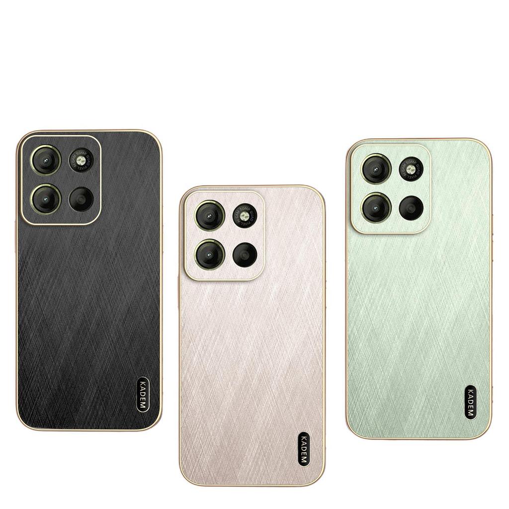 Applicable to MOTO G86 electroplated silk bamboo pattern mobile phone case Motorola G06 anti-drop edge70 protective case