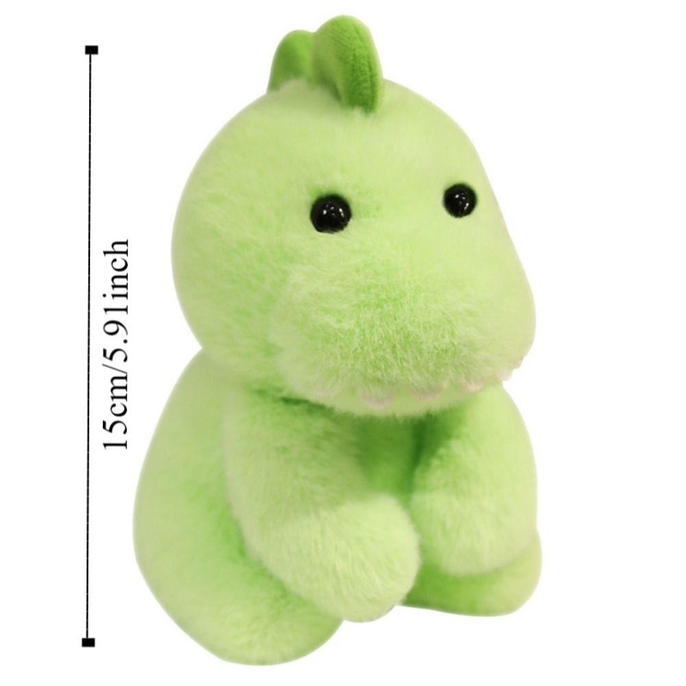 Fluffy Plush Desktop Buddy Toy Sitting Cow Hug Pillow Creative Dinosaur Plush  Toy  Children's Day