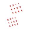 Wearing Nail Rose Pink Butterfly Temperament Short Nail Art Whitening False Nail Nail Art Patch Removable Nail Film