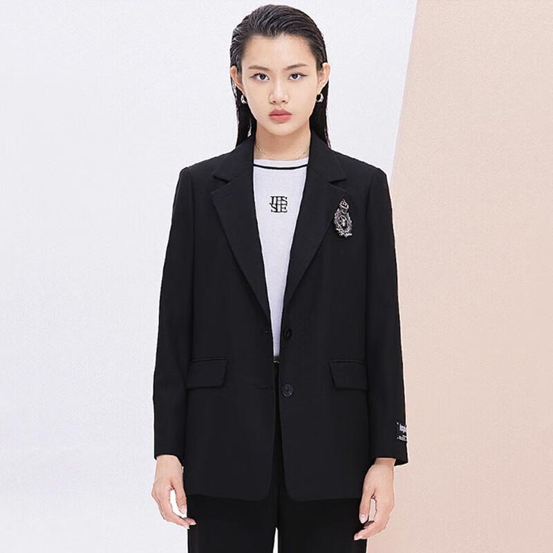 

JESSIE Women s Elegant Lapel Wool Blend Coat S