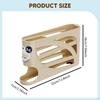 Egg Holder for Fridge 4 Tier Eggs Roller Organizer Auto Rolling Container Cabinet