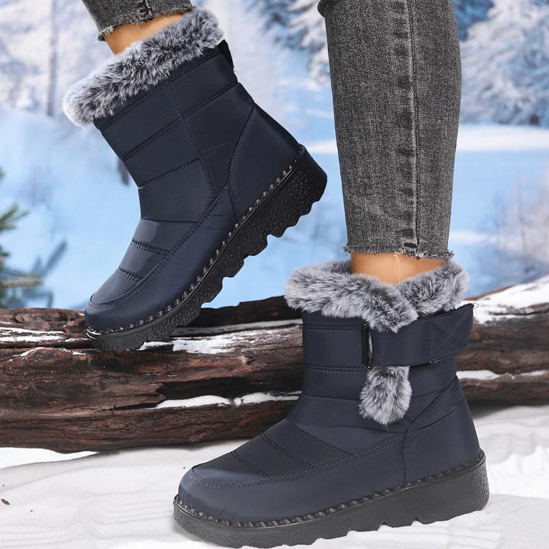 Zimní sněhule velkých velikostí, pánské a dámské fleecové a zateplené bavlněné boty, bavlněné boty se silnou podrážkou zvyšující výšku