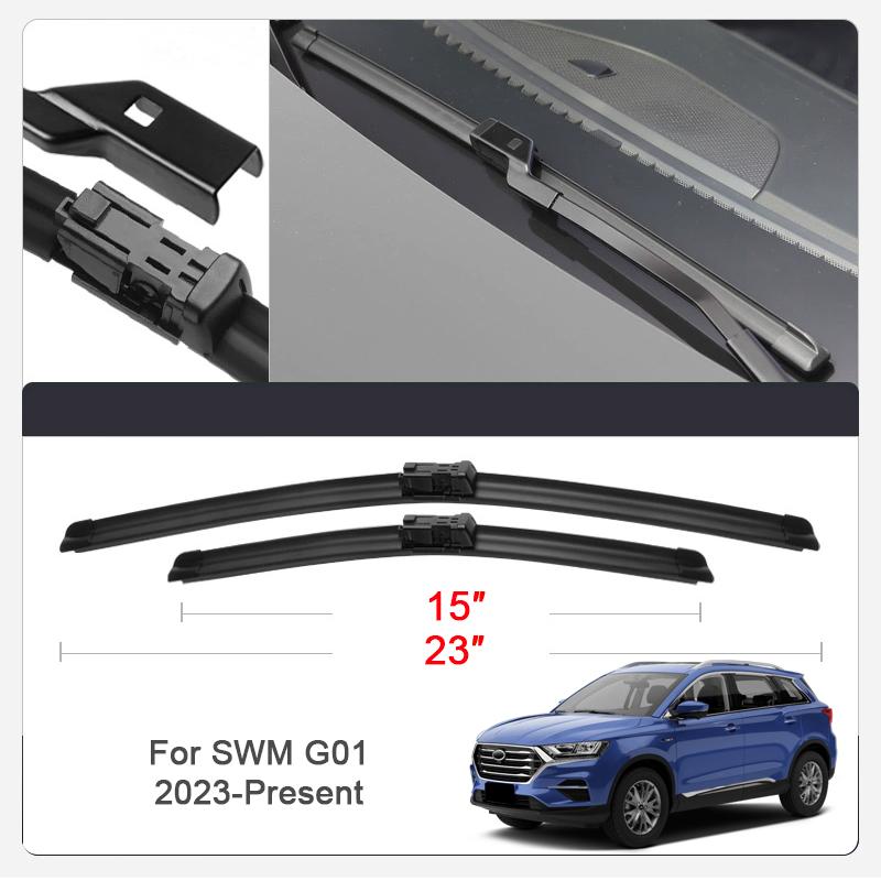 2PCS Car Blade Windshield Rubber Wiper For SWM 01 G01F G05 PRO 2023-2026 Cleaning Protect Auto External Accessory