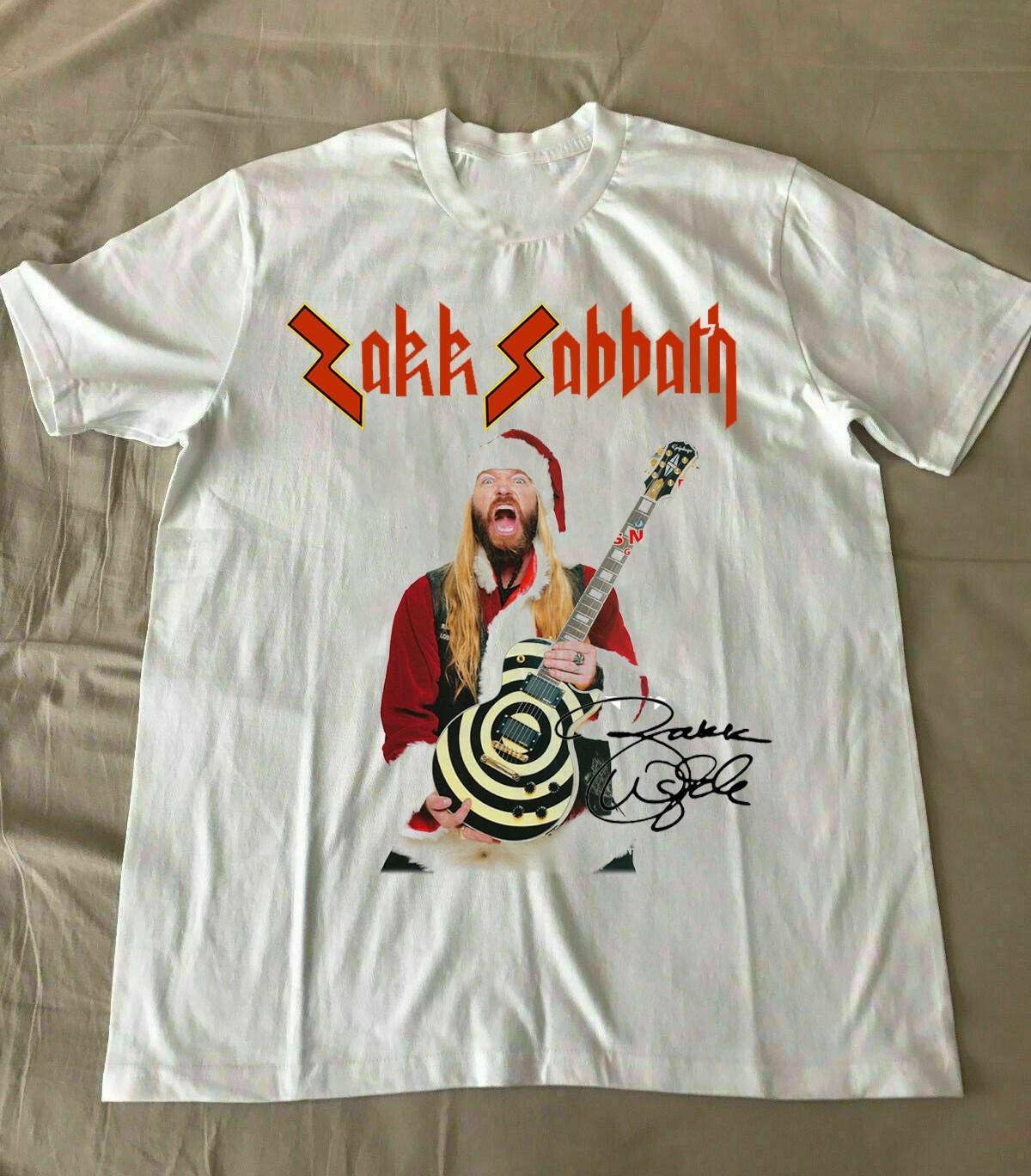 Zakk Wylde Zakk Sabbath Band Merry Christmas S to 5XL T-shirt IM0783 S разноцветный