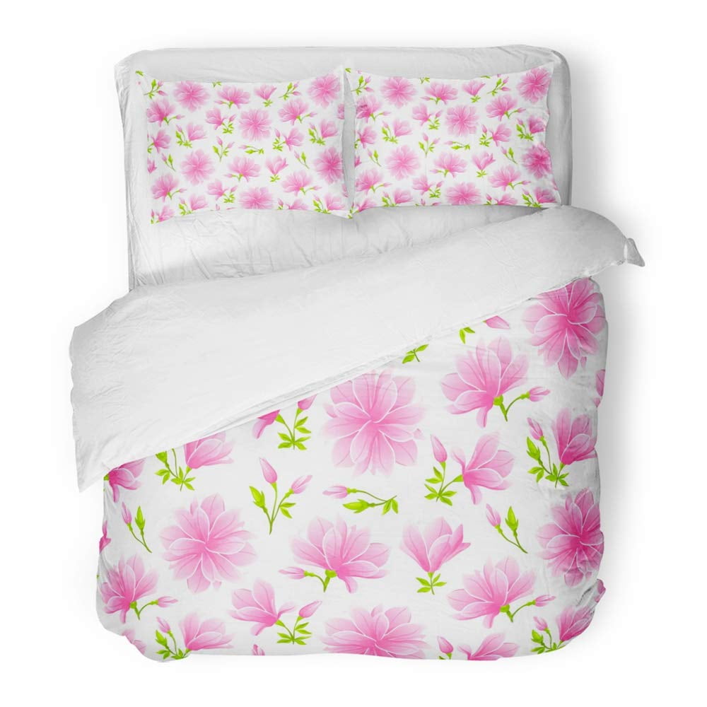 Comforter Plant White Magnolia Flower Art Bedding Set Suitable For Children Adult Bedroom Decoration