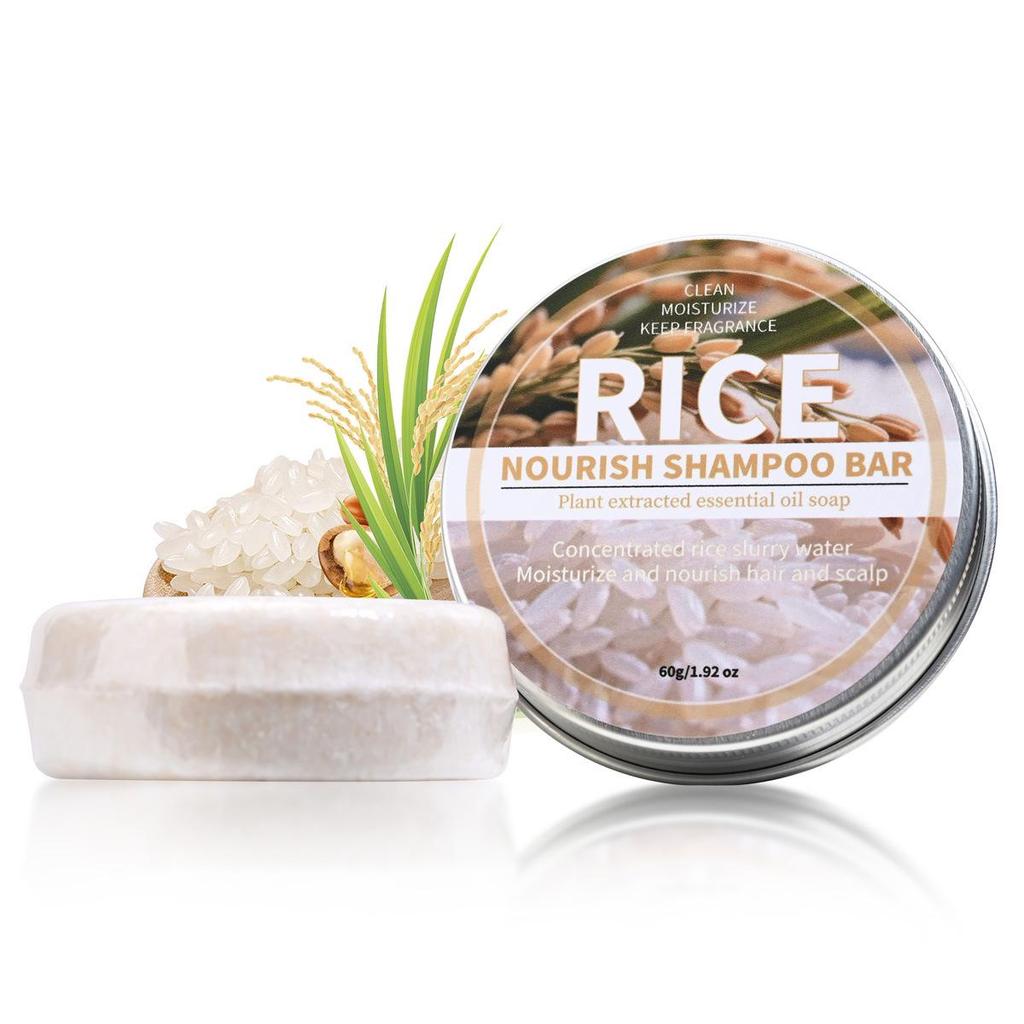 Kokosnuss & He Shou Wu Ginseng Bambuskohle Shampoo-Seife mit ätherischen Ölen & Zypressenblatt
