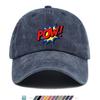 Pc American Retro Comic Book Style POW Print Baseball Cap Trucker Hat Comfortable Breathable Fashionable Beautiful Cartoon Ga