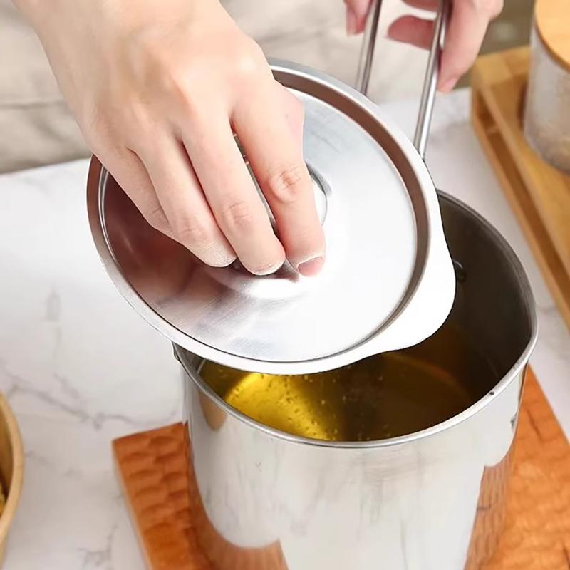 Edelstahl Fritteuse Multifunktionaler Kleiner Topf Küchenspezifisch zum Frittieren von Hähnchen und Andere Kochwerkzeuge