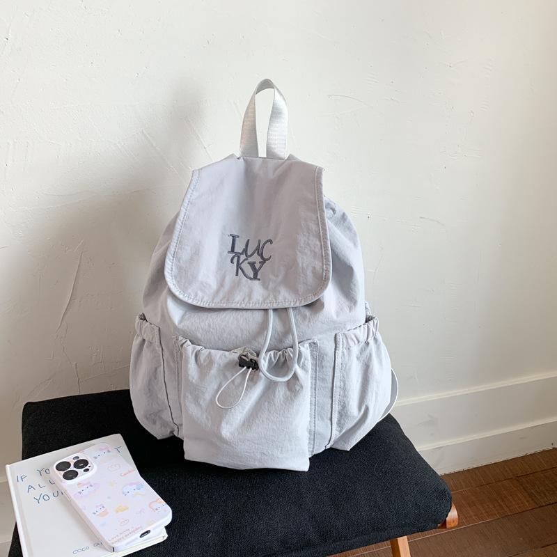 Nylon Cloth Backpack Women's Large-capacity New Casual Versatile Student Bag Mountaineering Bag Travel Backpack