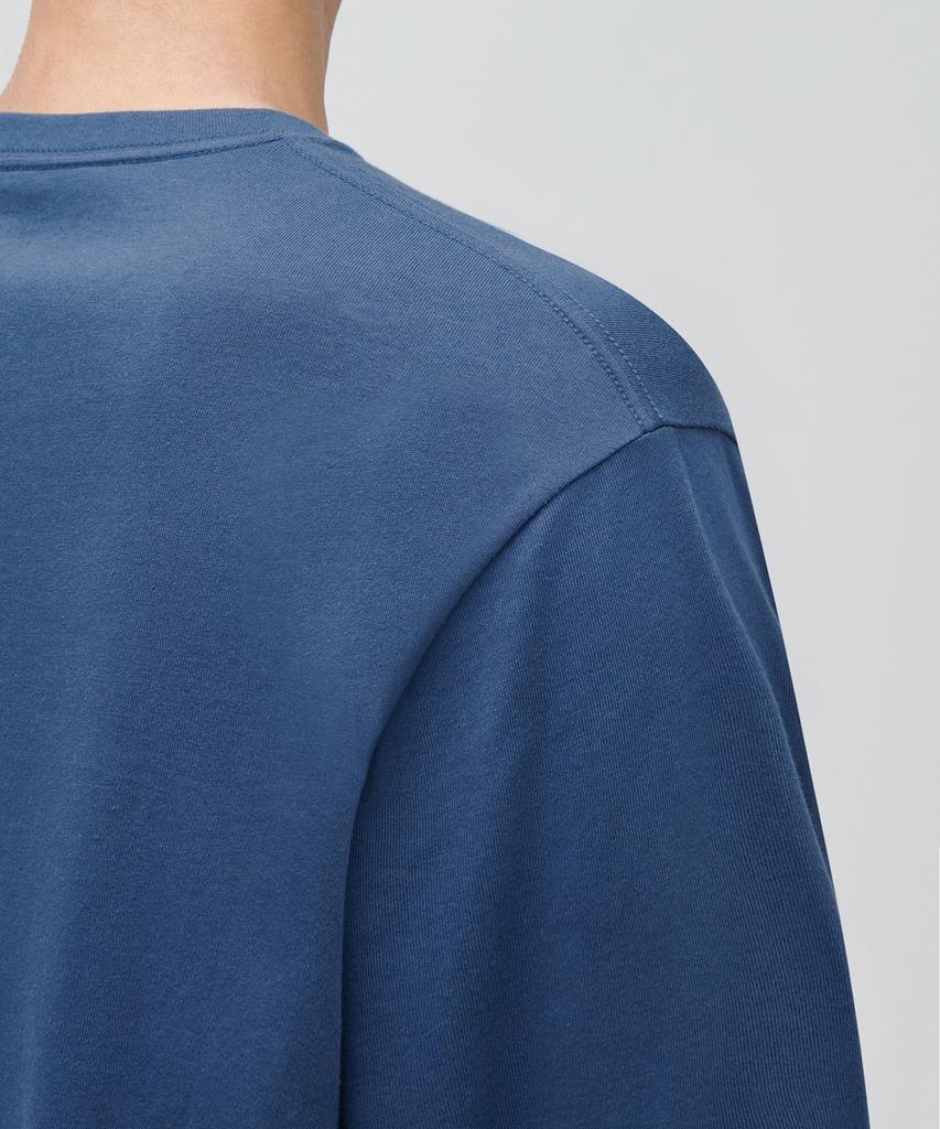 MUSINSA STANDARD Crew Neck Long Sleeve T-Shirt [Grayish Blue]