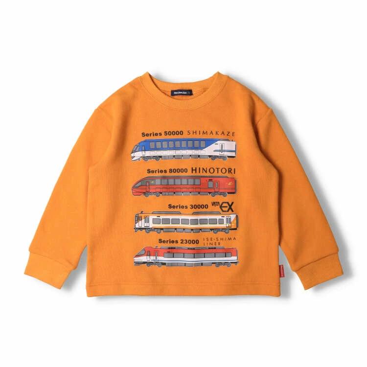 [Children's Clothing] Moujonjon (Moojeongjeong) Made In Japan Kintetsu Railway Printed Fleece Sweatshirt 100cm-130cm F50608