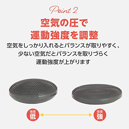 [Amazon.co.jp Exclusive] Primasole Balance Disc (Cherry Pink), 1 Disc, Includes Air Pump, 33cm Diameter, 250kg Weight Capacity, Core Training Cushion