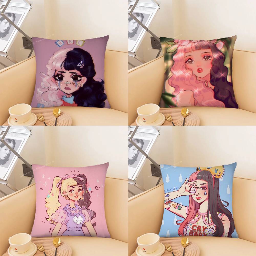 Pc MMelanie Martinez Singer Pillow Case Fashion Square Pillowcase Bedroom Sofa Room Ins Decoration Leisure