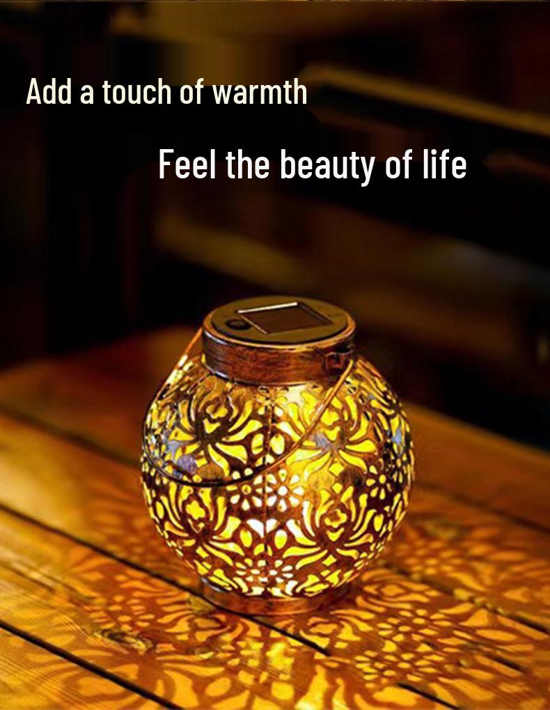 Epiphyllum Solar Iron Art Projection Light – Outdoor Garden LED Atmosphere Lighting