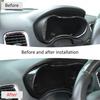 Carbon Fiber Dash Track Pack Gauge Bezel Cover Trim for Dodge Durango 2014-