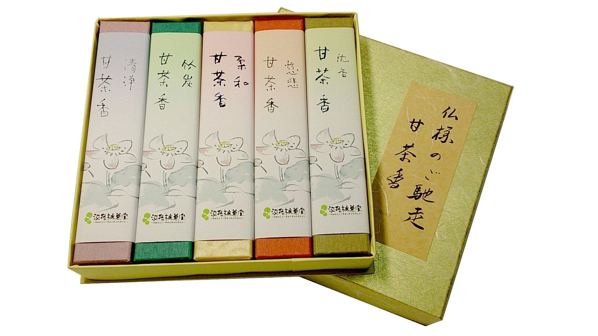 

Awaji Baikundou Incense Sticks, Gift Wrapped with Gift Tags, Perfect for Mourning Offerings and Buddhist Treats. Amacha (Ichi) Premium Incense #88