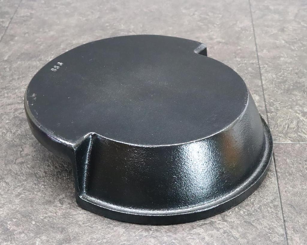 Castle Enterprise Asahi Cast Iron Lid-flavored Cooking Pot (for Yakiniku and Shabu-Shabu) (Gas and Induction Compatible) Commercial Use