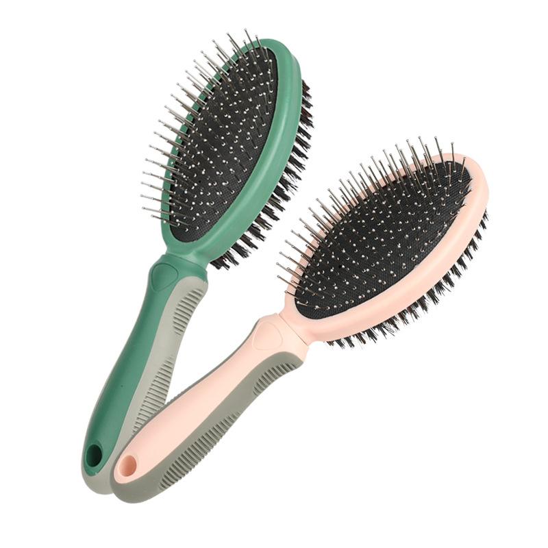 Double-sided Massage Combs for Cats Dogs Durable Multiple Bathing Grooming Pet Hair Remover with Comfort Handle Pets Accessories