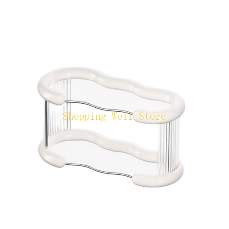 KX4B Multiple Tiers Plastic Cup Holder Organizers For Mugs Coffee Cups Space Saving Desktop Storage Rack With Easy Assembly