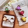 Korean Style Pearl Flower Knit Mini Hair Clip - Child & Women Safe, Non-Damaging, Versatile Hair Accessory