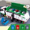0780 Garbage Truck Classification Sanitation Truck Small Particles Assembled Building Blocks Toy Gifts