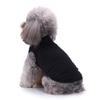 Spring thin dog solid color cotton vest pullover hooded short sleeve casual small teddy pet clothes