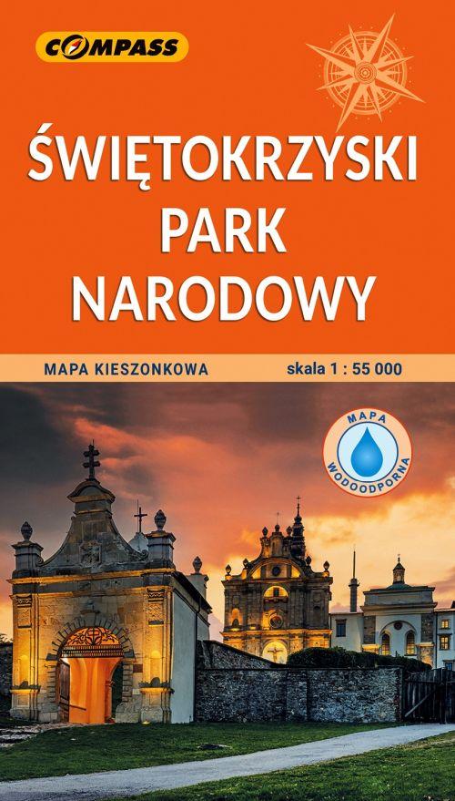 Parc National de Świętokrzyski 1:55 000. Carte de poche laminée. Wyd. 2026. Boussole