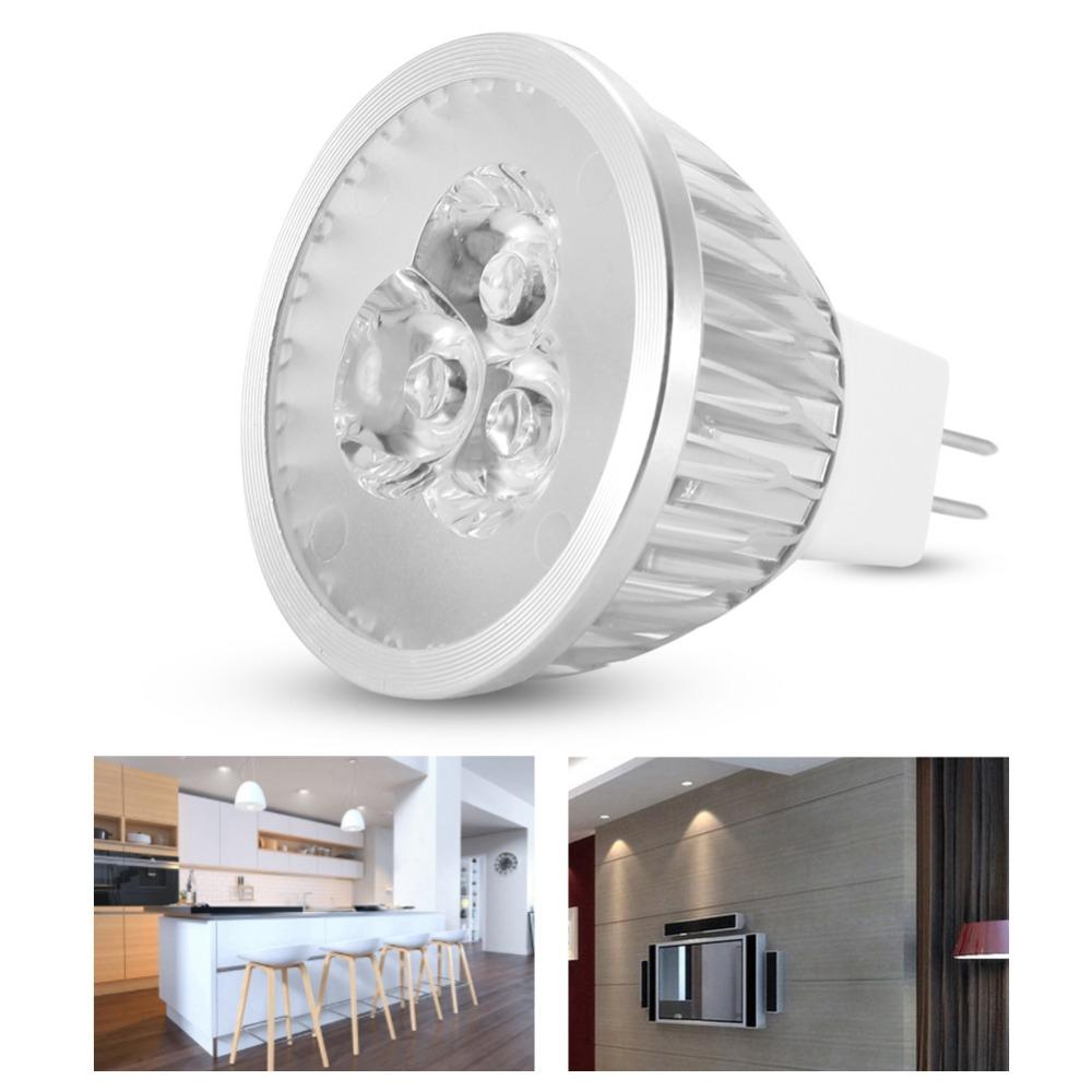 6 Pack Low Voltage MR16 LED Bulbs 12V 3W LED Spot Light Bulbs Aluminum Warm White 3000K LED Light Bulbs Home