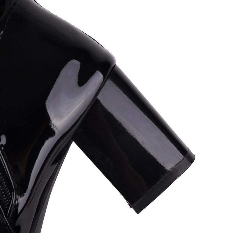 Módní kozačky nad koleno na zip Dámské boty 2024 Zima Platforma Dlouhé boty Sexy Červené Černé Zelené Párty Taneční boty Dámské Velká velikost