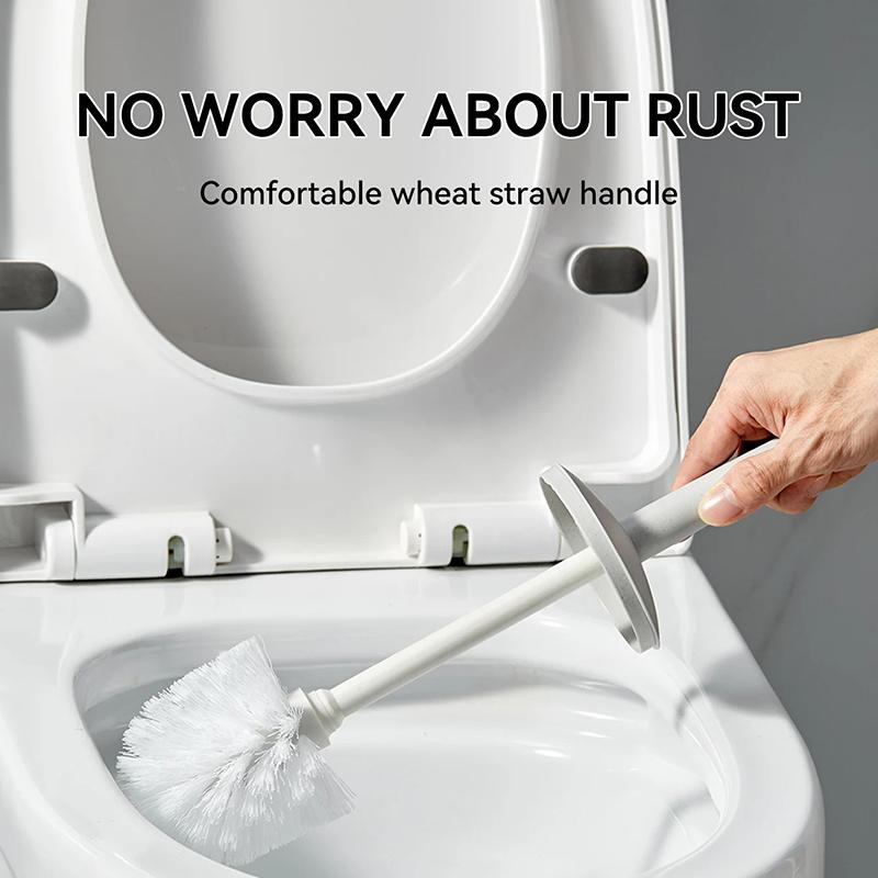 Plastic Toilet Brush With Standing Base Long Handle Toilet Cleaning Brush For WC Bathroom Accessories Cleaning Tools