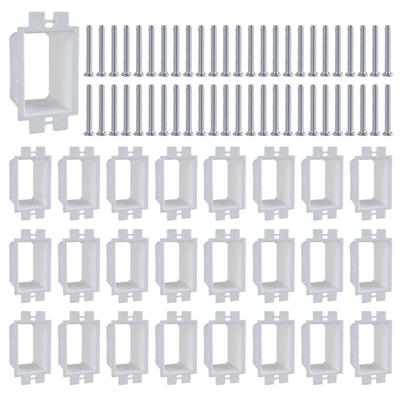 30 Set Electric Box Extenders with Screws Safe Electrical Extender Multipurpose for Single Gang Power Switches Receptacles