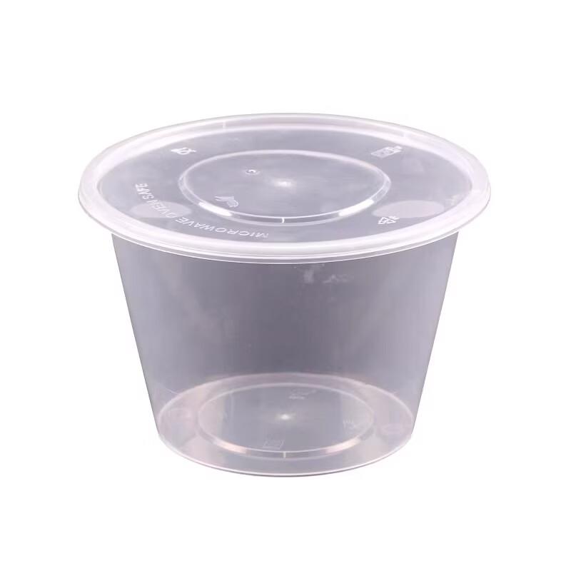 Disposable Plastic Food Bowls with Lids and Chopsticks