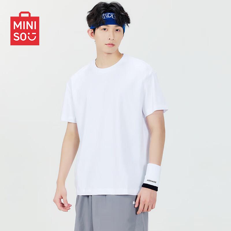 MINISO Men s Heavyweight Antibacterial Short Sleeve T-Shirt 3XL