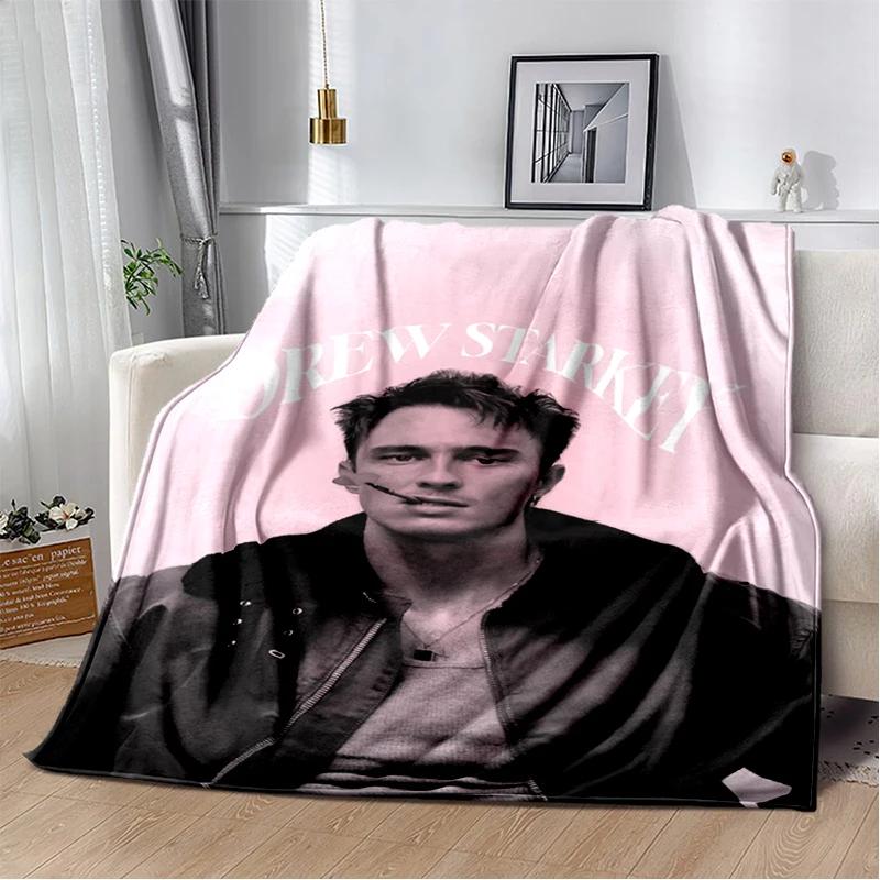Coperta morbida in peluche 3D Drew Starkey Rafe Cameron, Coperta in flanella per Soggiorno Camera da letto Letto Divano Coperta da picnic Regalo