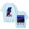 Lenny Kravitz Blue Electric Light Tour T-Shirts Fan-Geschenke Klassische Oberteile Damen Herren T-Shirts mit neuem Muster Rundhals Lässige T-Shirts