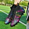 31-46 Children Graffiti Football Boots High-quality Artificial Lawn Socks Outdoor Men's Long Nail Sports Football Boots