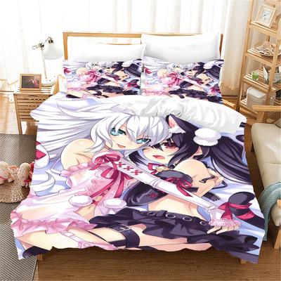 3d Modern Japanese Cartoon Anime Movie Cute Girl Sexy 3pcs Polyester Bedding Sets Bed Duvet Cover Set And 2pcs Pillow Cover