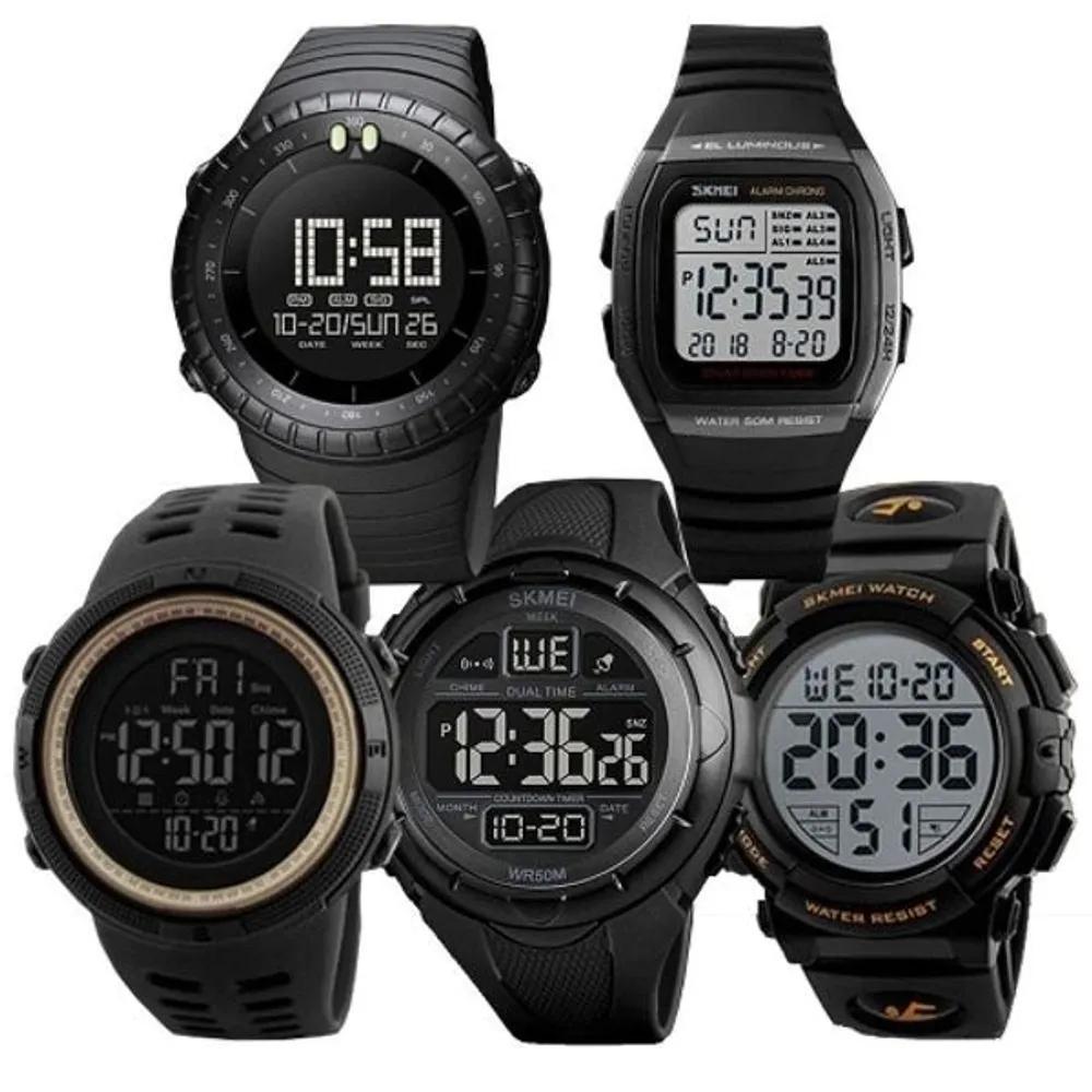 Sports Running Jogging Fashion Digital Electronic Wristwatch 01 Tanker Watch/Gold_WFNR2D9
