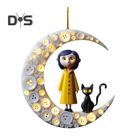 

Рождественское украшение Coraline, акриловые елочные украшения, памятный подарок для поклонников и любителей E