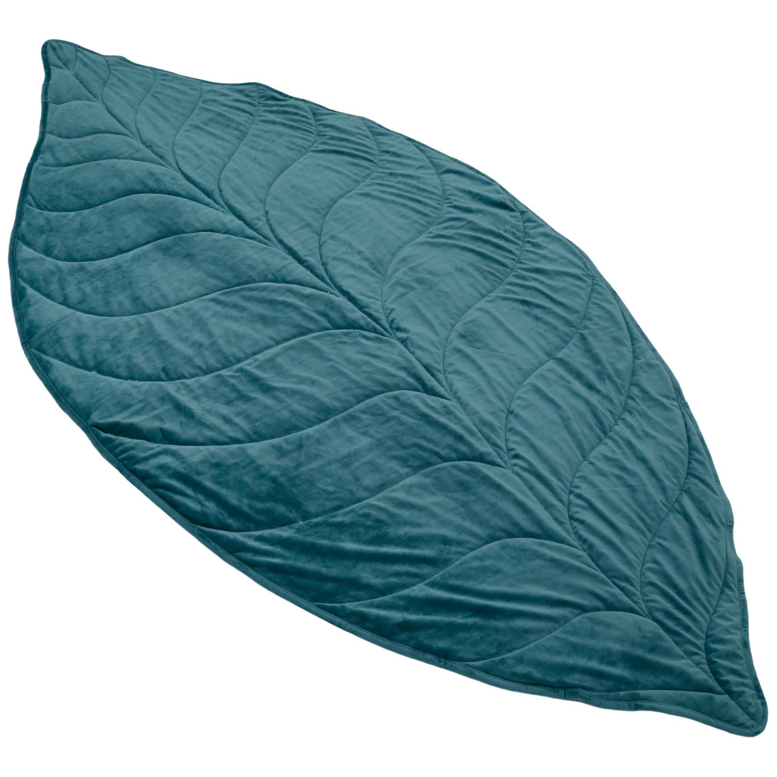 

Blanket Mat for Dogs Cats Nonslip Pet Blanket Mat Leaf Shape Cute Foldable Pet Blankets Warm and Comfortable Blanket for Cat Dog 104x190cm зелёный