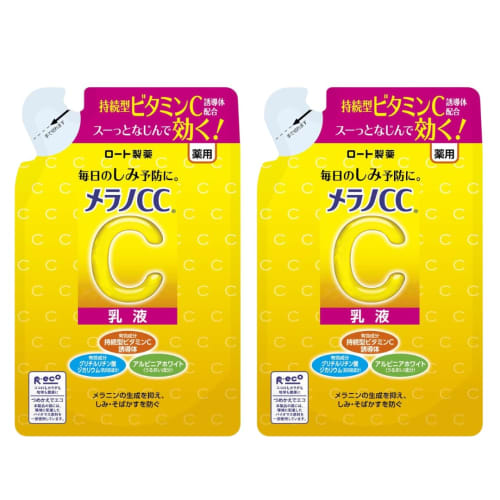 

melano cc medicated anti-stain whitening emulsion refill 120ml quasi-drug 2 pieces