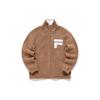 Fila Velvet Jackets Unisex Teddy Camel Stand Collar Thickened F11M149505F-LK