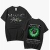 Harajuku Printed Fashion Men'S And Women'S Bottom T-Shirt Top Short Sleeve Men'S