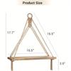 Hanging Shelves Boho Wall Decor 2 pcs Rustic Wood Storage Shelf for Living Room, Display Shelving for Hanging Plants Photos