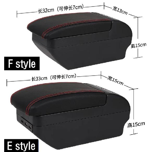 Car Armrest For Suzuki Sx4 Armrest Box 2007-2013 Center Centre Console Storage Box Armrest with USB 2008 2009 2010 2011 2012